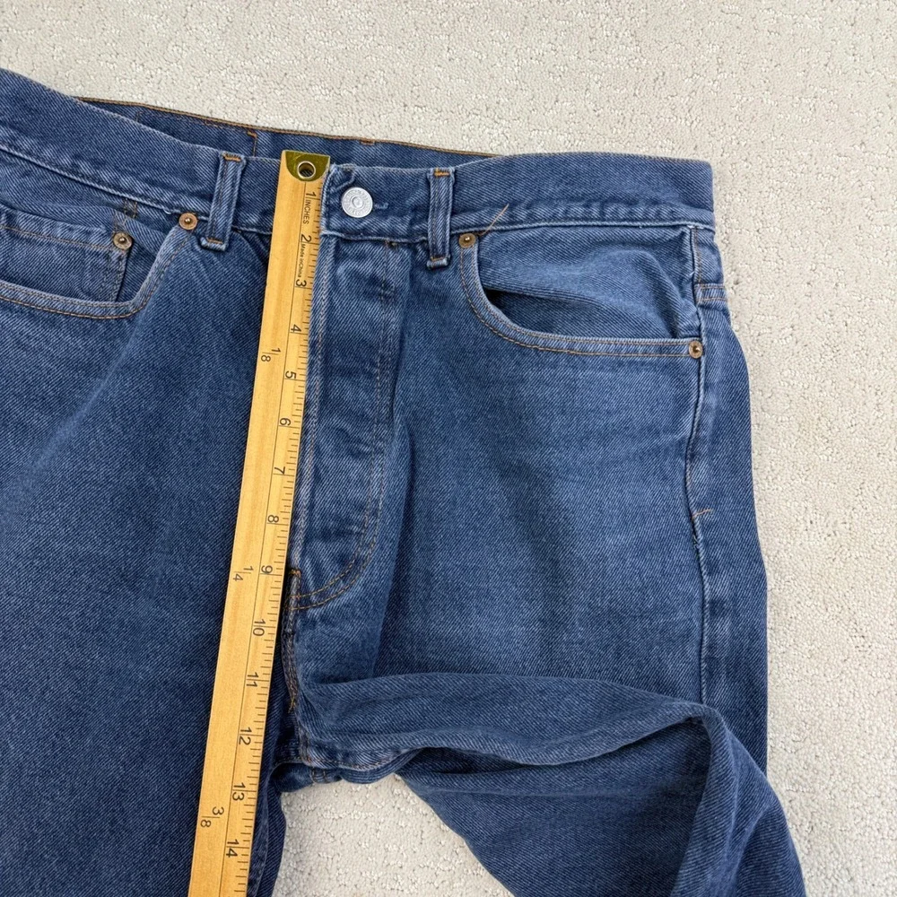 Levi's 501 Jeans Mens 36x34 Blue Vintage Made in USA Button Fly Straight Leg